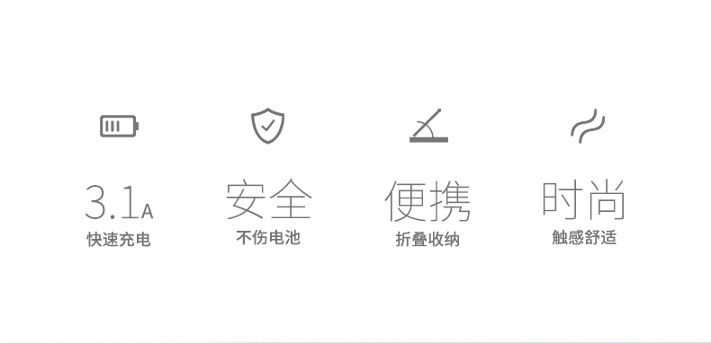綠聯(lián)竹節(jié)款USB充電頭,可折疊設(shè)計(jì)便攜旅行充電頭