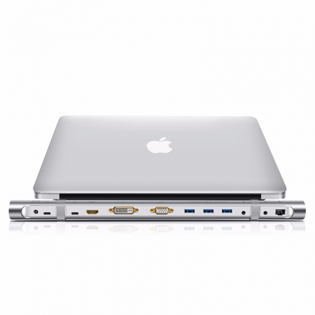 綠聯Type-C多功能擴展塢，雷電3轉HDMI+VGA+DVI網口 綠聯Type-C多功能擴展塢，雷電3轉HDMI+VGA+DVI網口